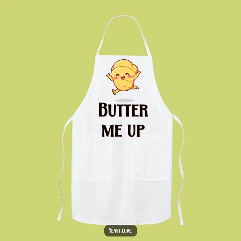 Funny Croissant Leap Apron - Buttery Baker's Accessory, Perfect Funny Gift