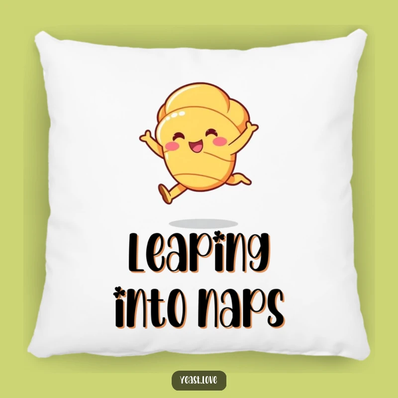 Comfy Funny Croissant Pillow - Buttery Leap Character Cushion, Sweet Funny Gift