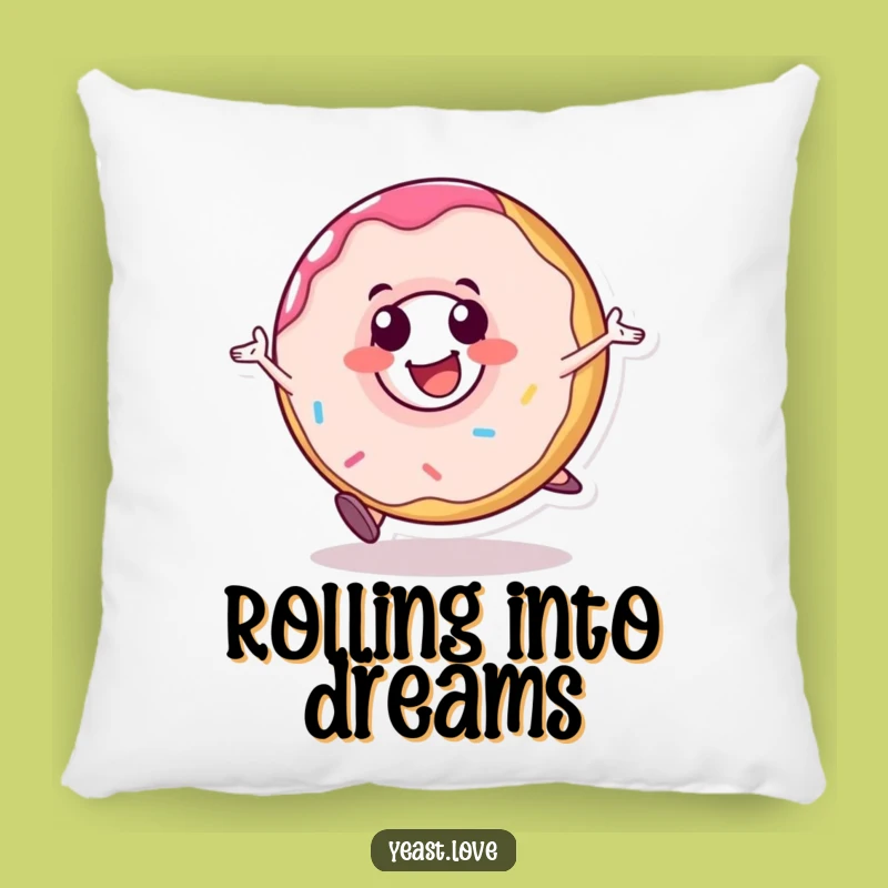 Funny Donut Roll Pillow: Cuddle Up with Sweet Comfort