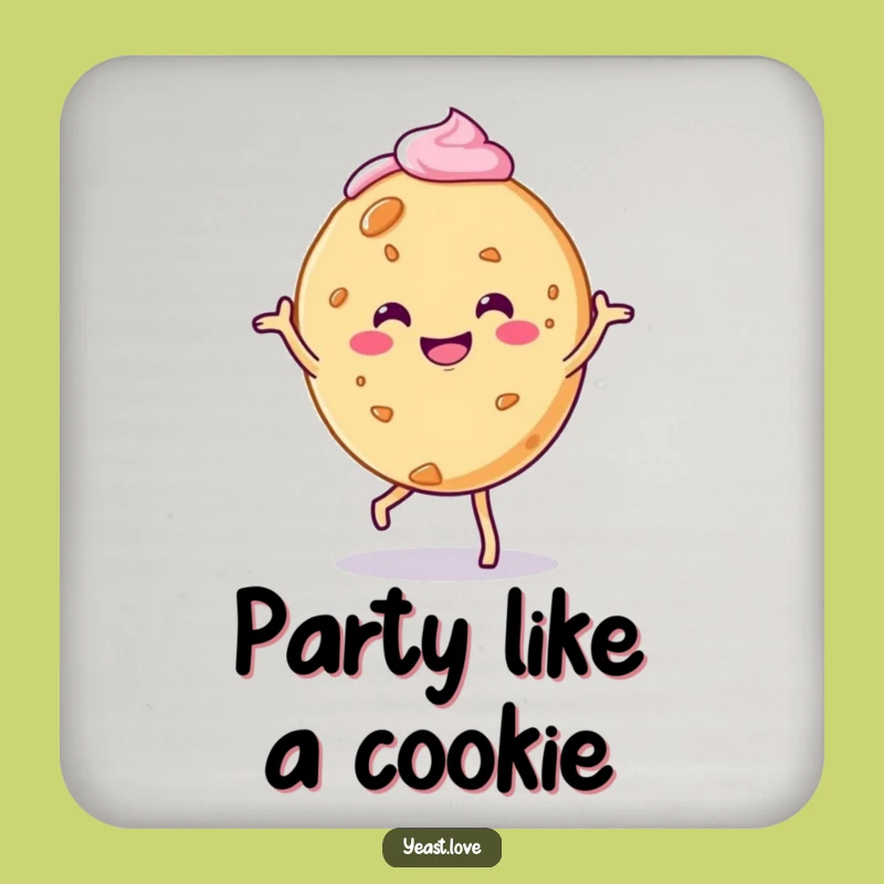 Funny Cookie Jig Coaster Set - Frosted Charm Protection, Perfect Funny Gift