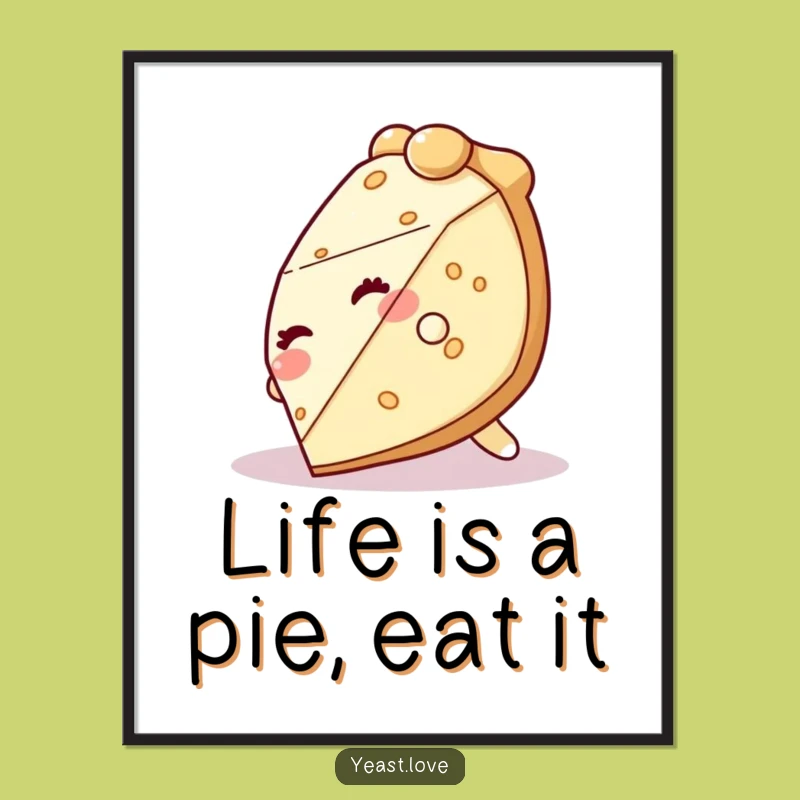 Free Printable Wall Art: Funny Pie Tumble, Whimsical Downloadable Decor