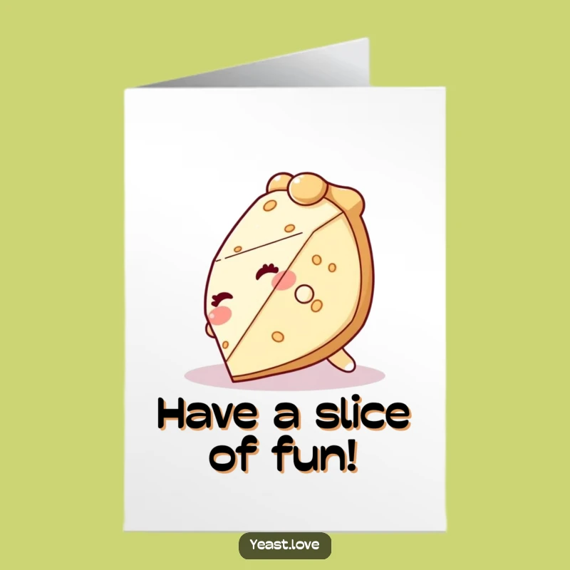 Free Printable Birthday Card: Pie's Tumble of Joy, Fun Downloadable Gift