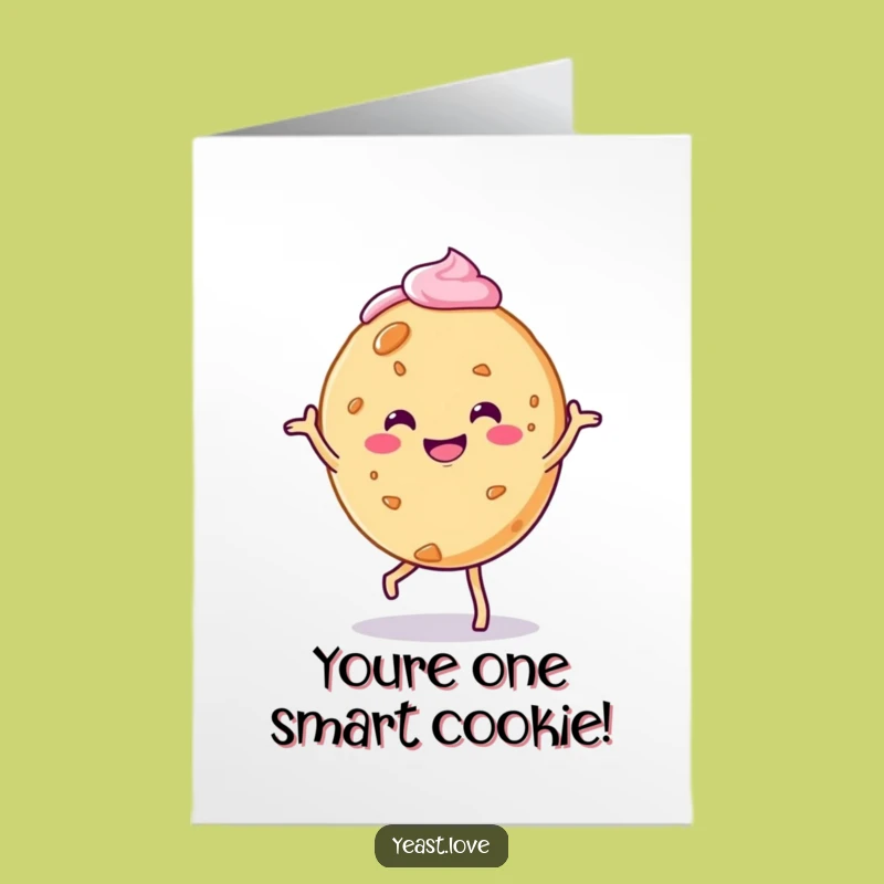 Free Printable Congrats Card: Cookie's Happy Dance, Delightful Downloadable Gift