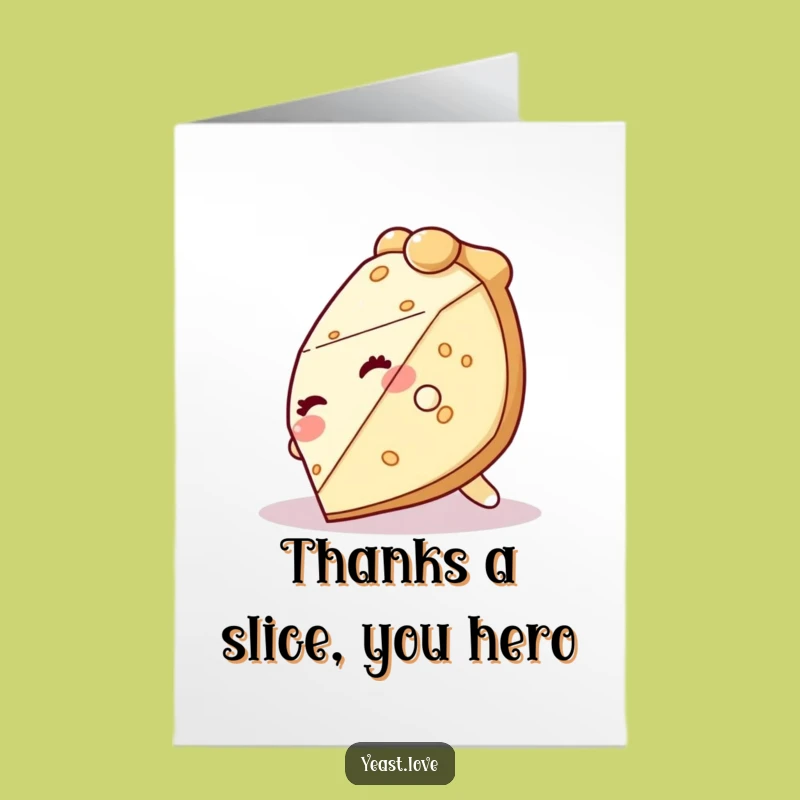 Free Printable Thank You Card: Pie's Tumble of Glee, Sweet Downloadable Gift