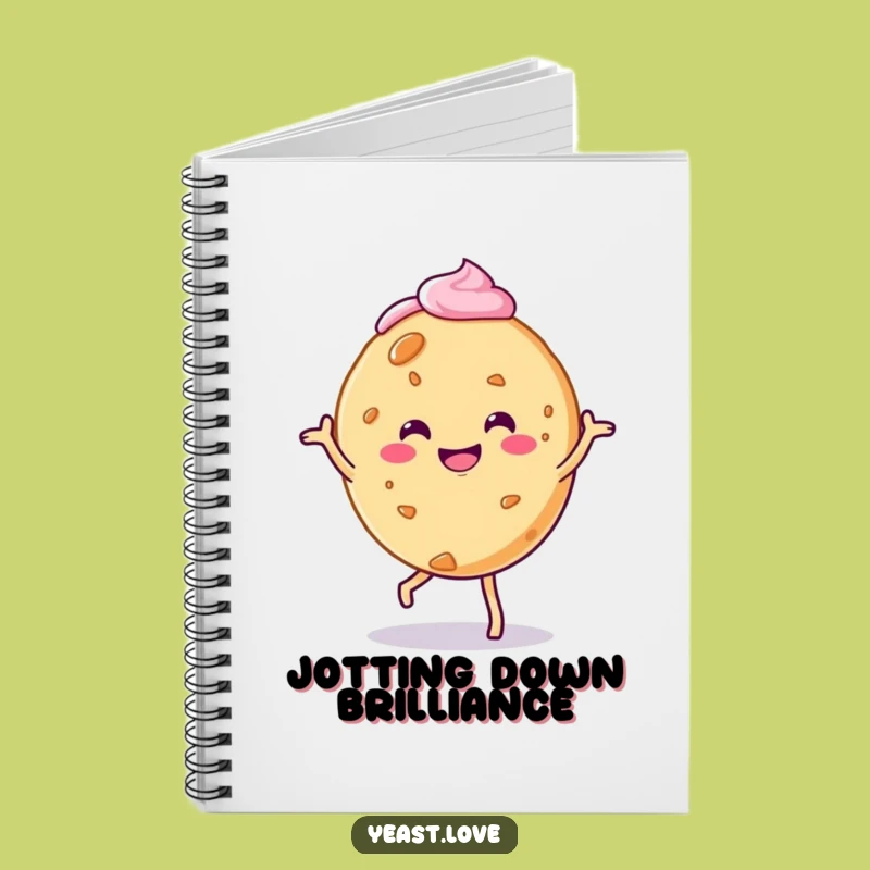Funny Cookie Jig Notebook - Frosted Character Journal, Ideal Funny Gift